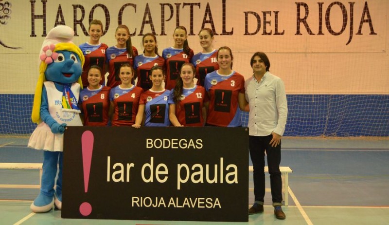 Foto: La plantilla del Bodegas Lar de Paula / Club Voleibol Haro