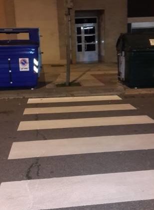 Paso de cebra “muy bien puesto”