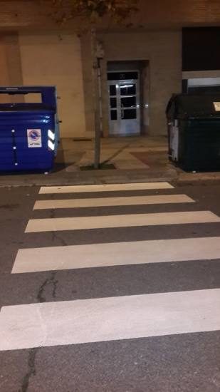 Paso de cebra “muy bien puesto”