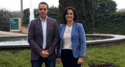 Concha Andreu y Jonás Olarte