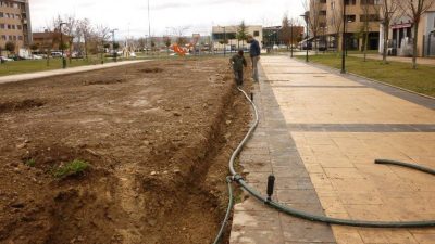 nueva zona verde en El Mazo