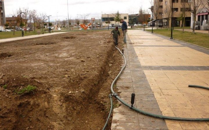 nueva zona verde en El Mazo