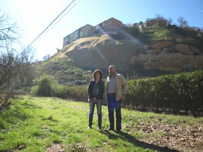 Obras en la ladera de La Atalaya