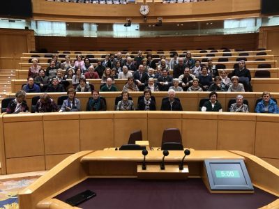 Vecinos de Santo Domingo visitan el Senado