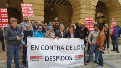 Concentración despidos en Bilbaínas