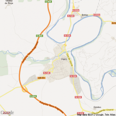 mapa Haro