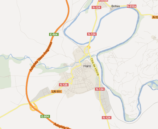 mapa Haro