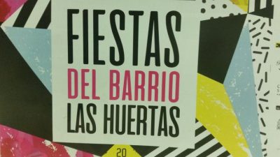 fiestas, cartel barrio de las huertas,