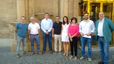 Diego Ubis y miembros Plataforma ILP Viñedo
