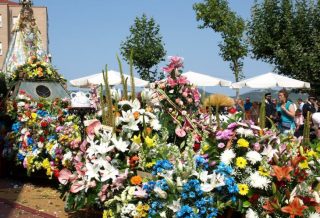 Ofrenda de flores a la Virgen de la Vega