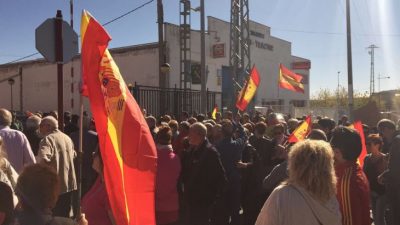 Concentración de apoyo a la Guardia Civil