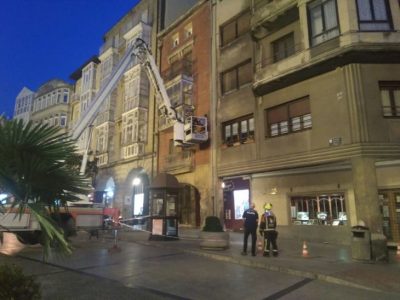 Bomberos en la Plaza de la Paz