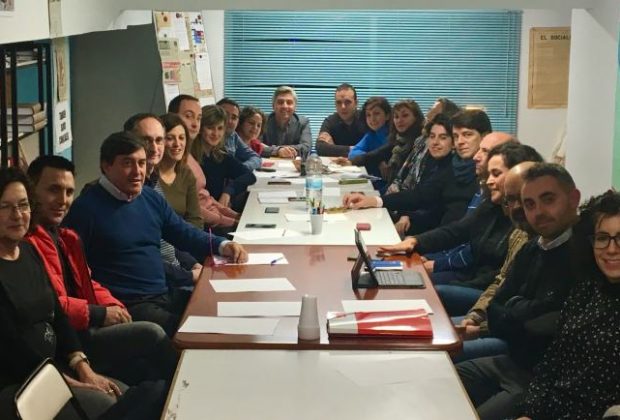 Foto reunión PSOE en Nájera