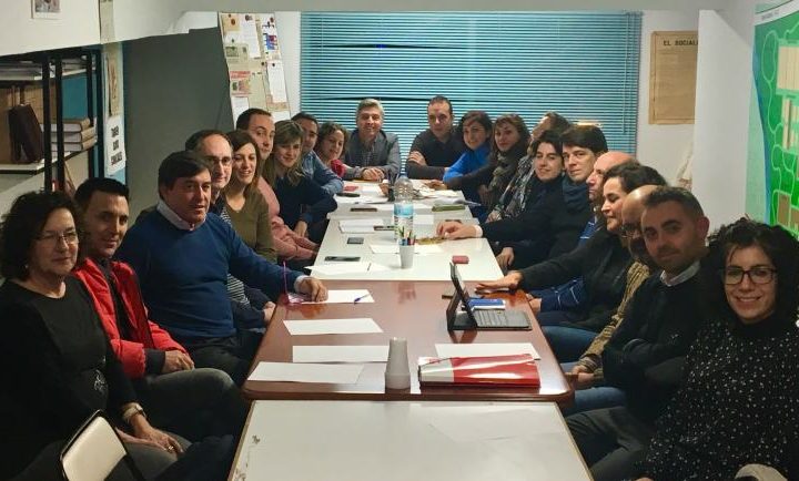 Foto reunión PSOE en Nájera