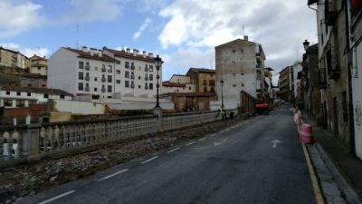 Obras en la calle de Navarra