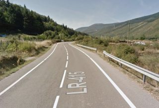 Carretera l r-415 en-ezcaray