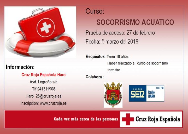 Cruz Roja Organiza En Haro Un Curso De Socorrismo Acuatico Radio