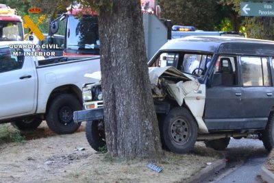 Uno de los vehiculos implicados en el accidente