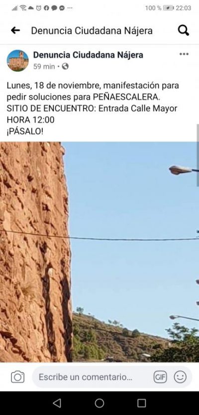 manifestacion najera