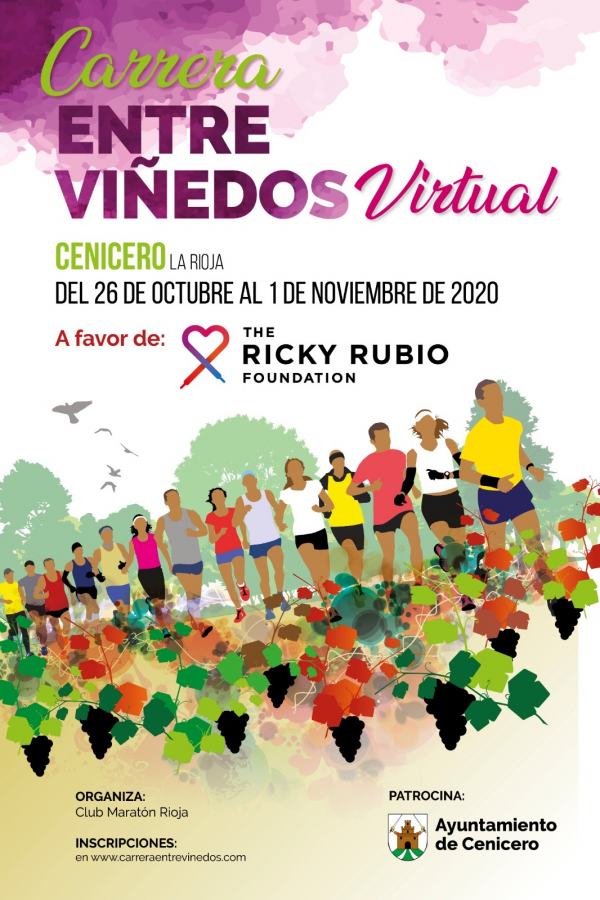 cartel carrera entre viñedos virtual 2020
