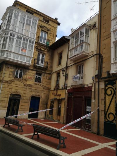 Calle de la Vega, desprendimiento